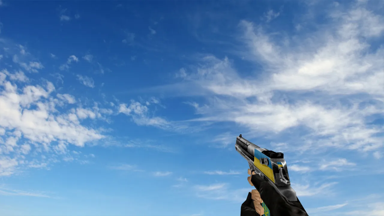 Скриншот Пак моделей оружия «Патриот Украины» для CS 1.6: v_, p_, w_ модели, звуки, анимация осмотра