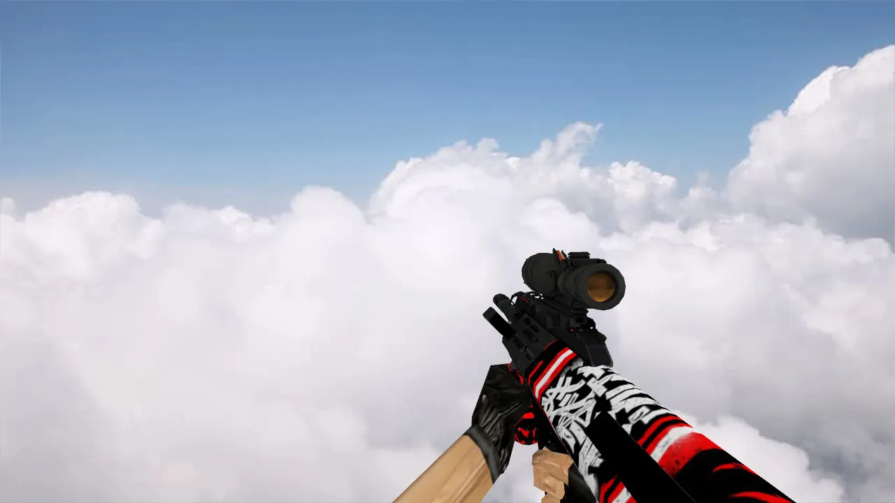 Скриншот Модель AUG Calligraphy для CS 1.6: уникальный скин