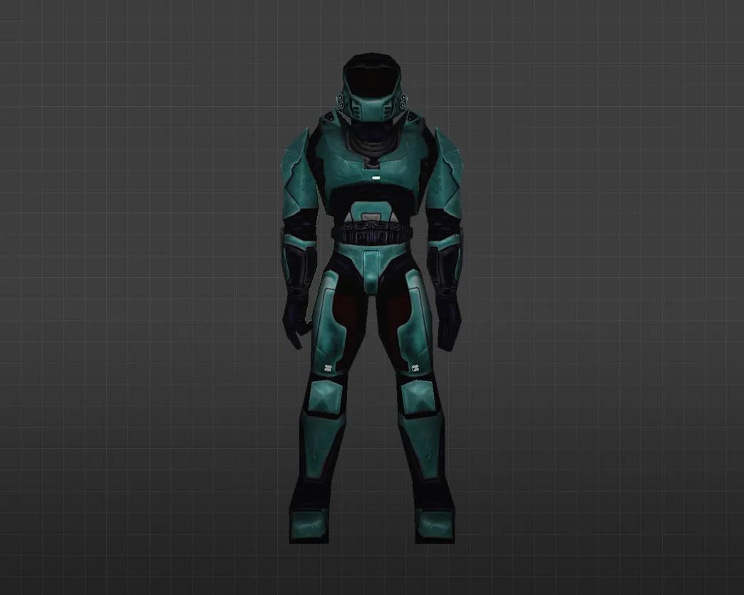 Скриншот Модель «Мастер Чиф Лазурный» для CS 1.6 - Уникальный скин для игроков