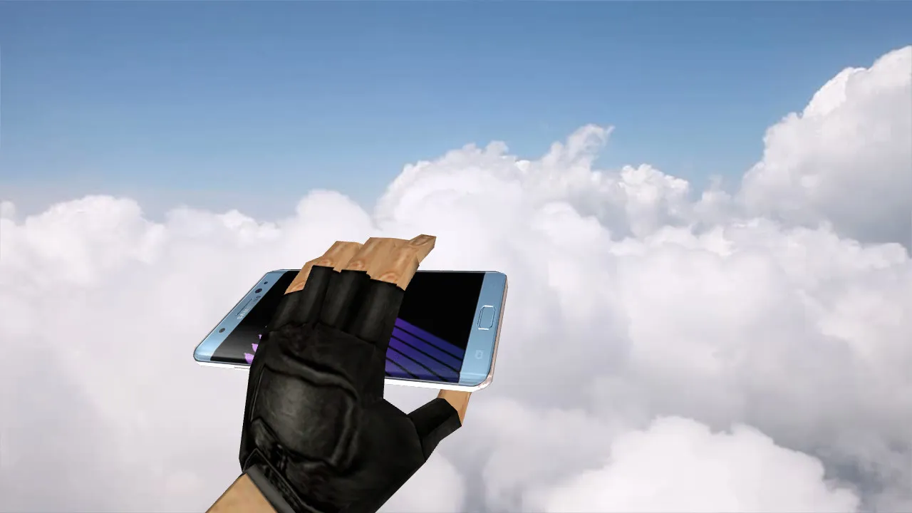 Скриншот Модель C4 «Samsung Galaxy Note 7» для CS 1.6: v_, p_, w_ модель, звуки, анимация осмотра и качественные текстуры