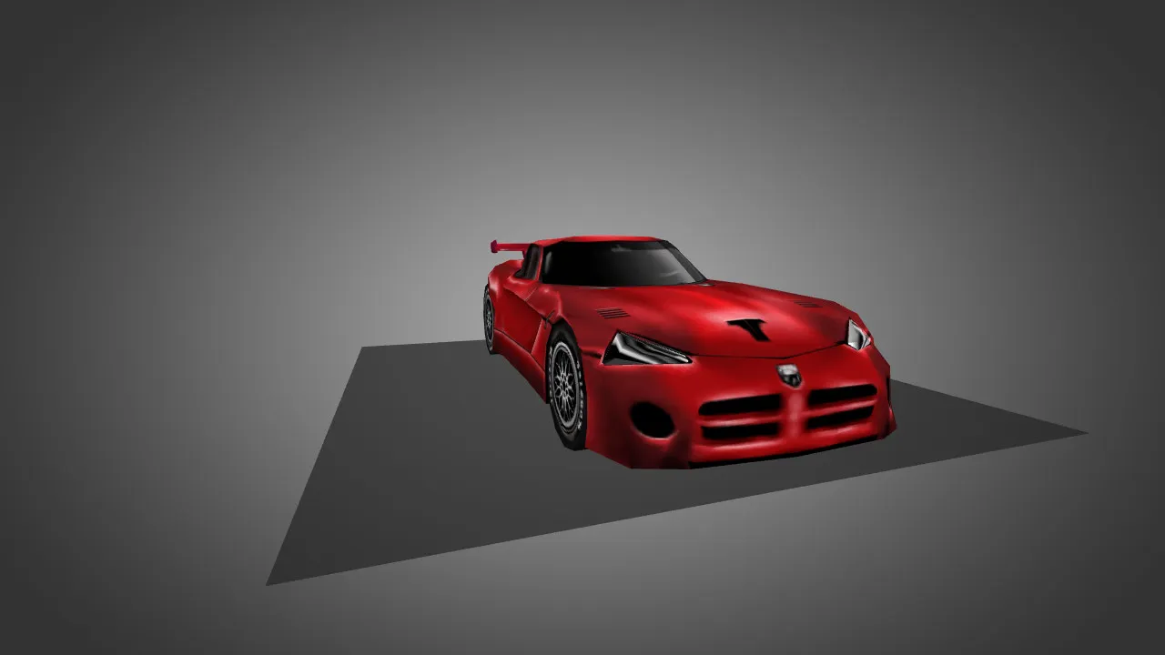 Скриншот Модель «Dodge Viper Red» для CS 1.6 - Уникальный скин для игроков