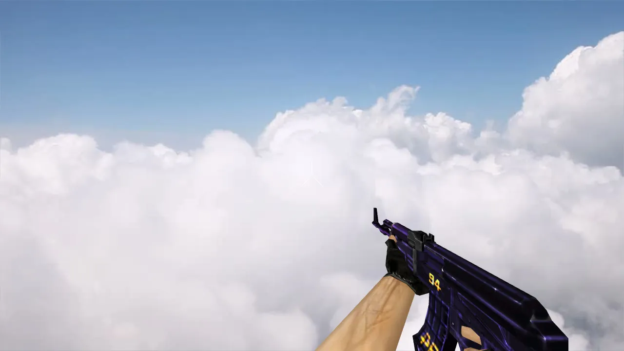 Скриншот Модель АК-47 «Purple 94» для CS 1.6: v_ p_ w_ файлы, звуки, анимация осмотра и настройки