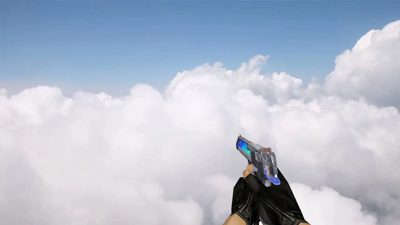 Скриншот Модель «Deagle Overcharged Blue» для CS 1.6 - Скачай сейчас