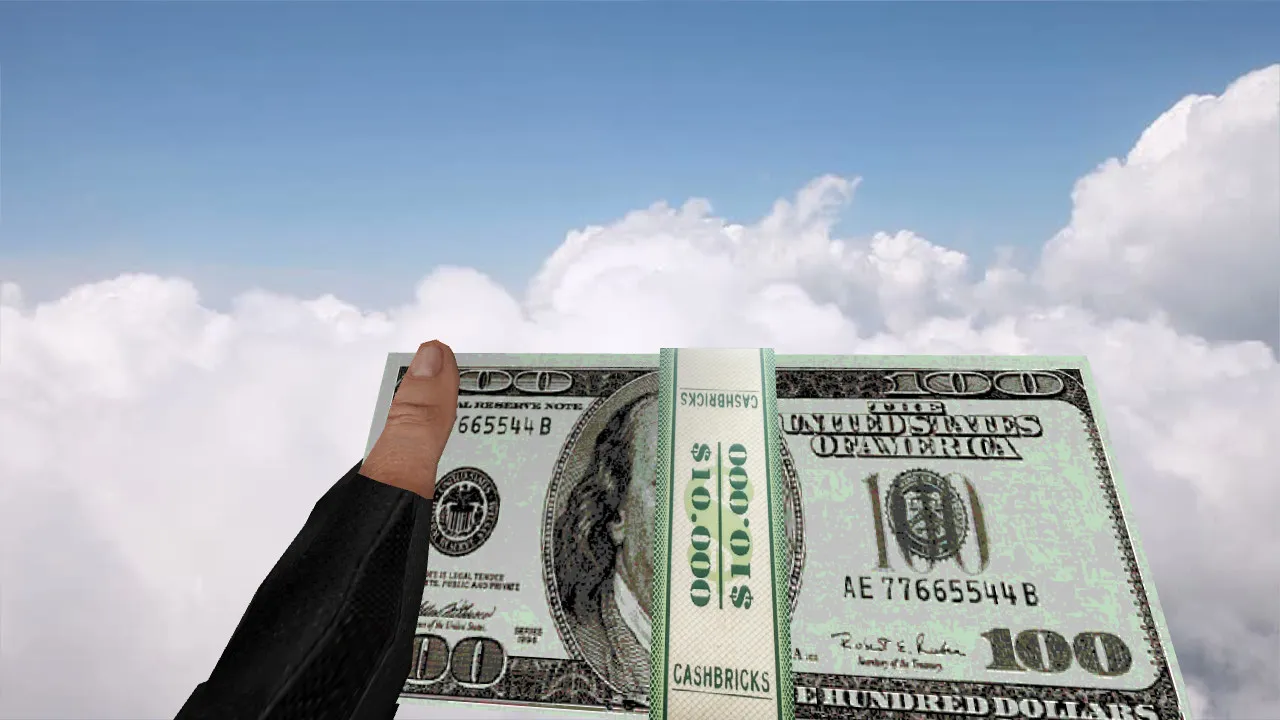 Скриншот Модель «Dollar Stack Bomb» для CS 1.6: v_ и p_ модели, звуки, анимация осмотра, текстуры и настройка