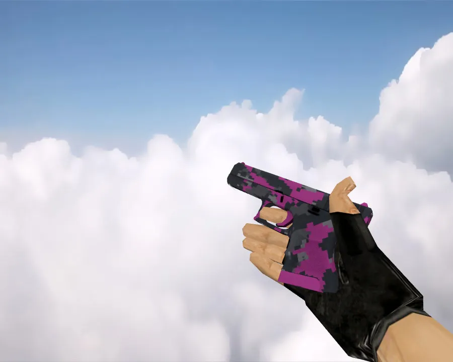 Скриншот Glock-18 с скином «Розовый» для CS 1.6 | Модели оружия