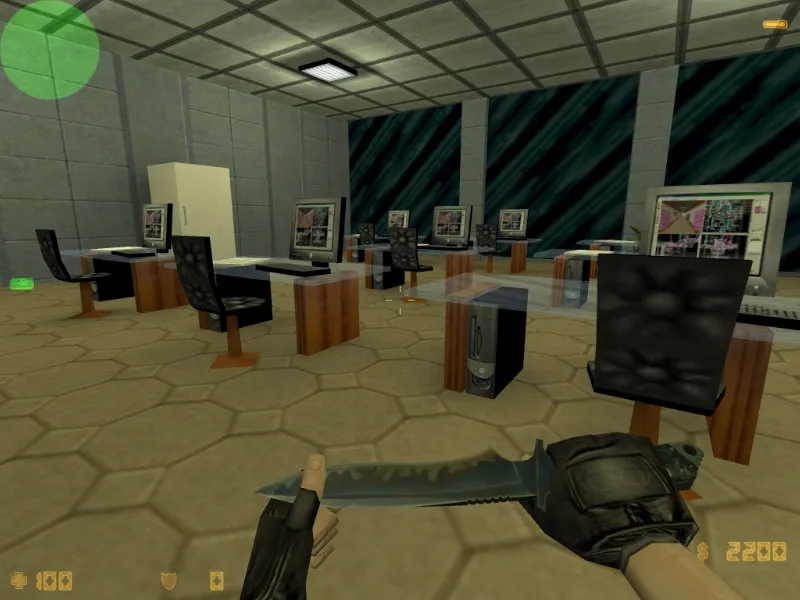 Скриншот  de_bank2 для CS 1.6: тактика, баланс сторон, .nav для ботов и оптимизация под стабильный FPS