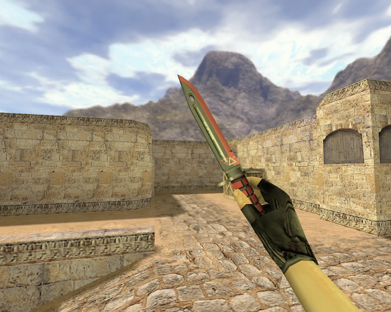 Скриншот Модель «Штык-нож Экотек» v_knife_p в CS 1.6: звук, анимация осмотра, v_ и p_ модели для ножа