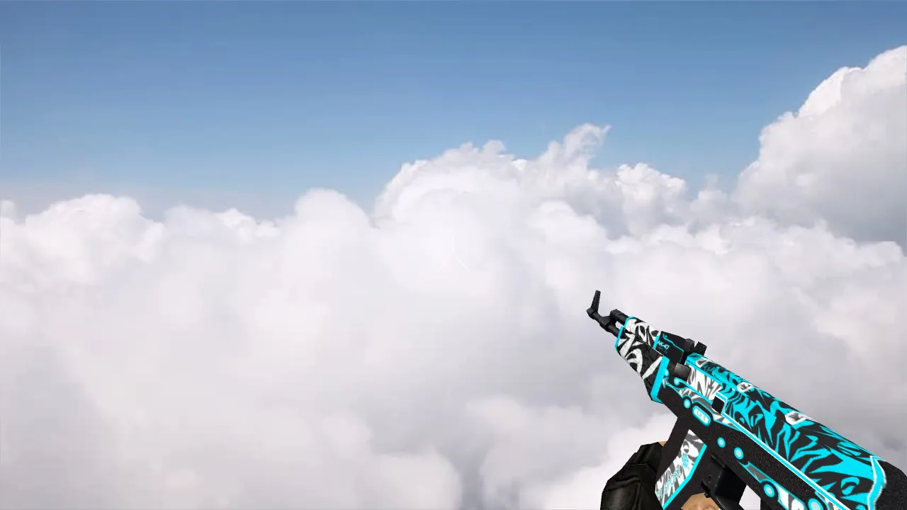 Скриншот Default AK-47 Frontside Misty v_ модели для CS 1.6: звуки, анимация осмотра, текстуры