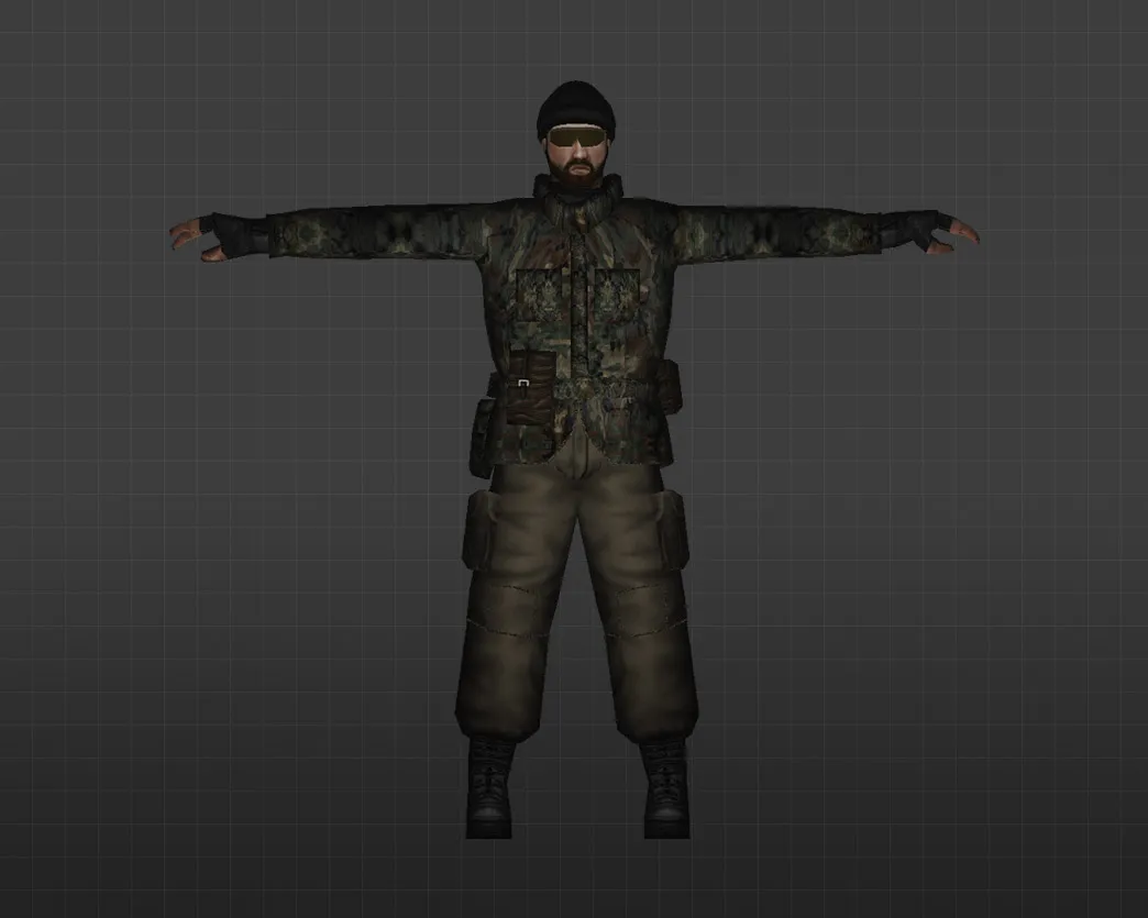 Скриншот Модель «Террористы Лесной камуфляж» для CS 1.6 - Уникальная и Качественная