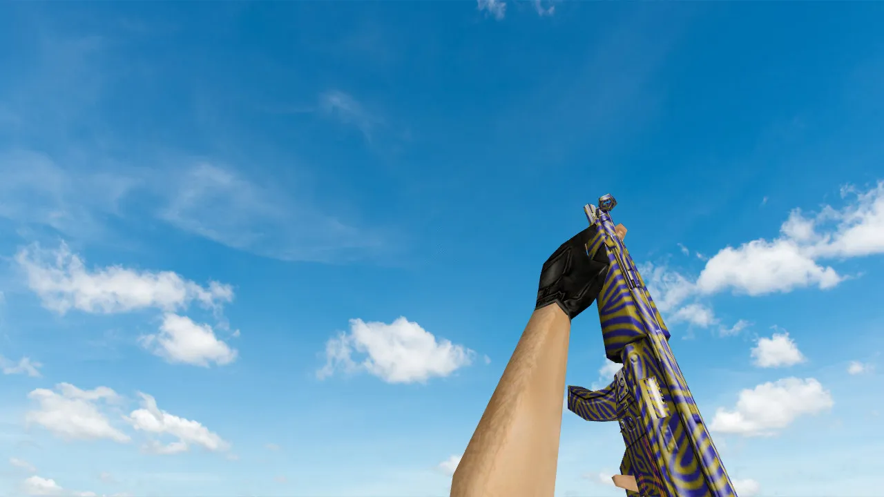 Скриншот Модель Default MP5 «Горн войны» для CS 1.6