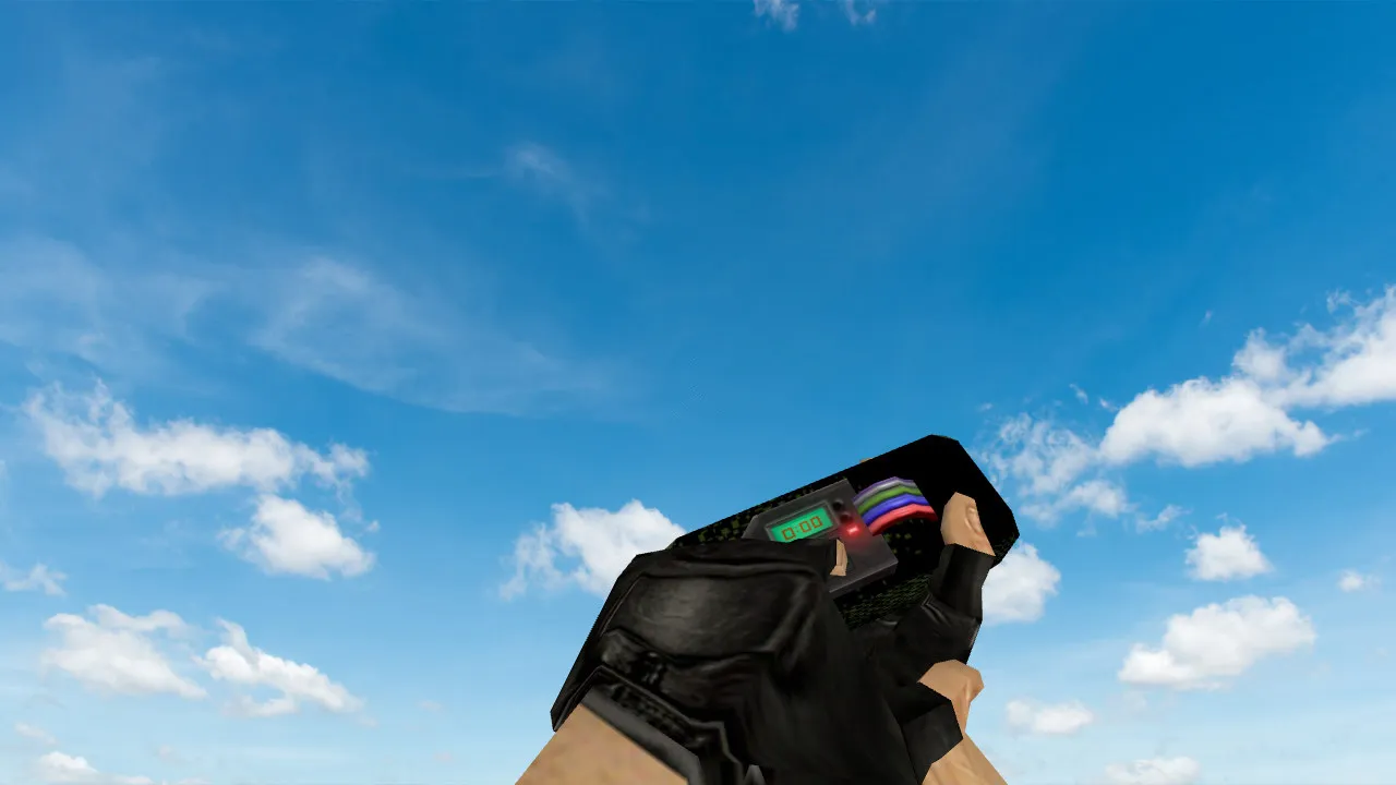 Скриншот Модель C4 «Черные джунгли» для CS 1.6: v_, p_, w_ модели, звук, анимация осмотра и текстуры