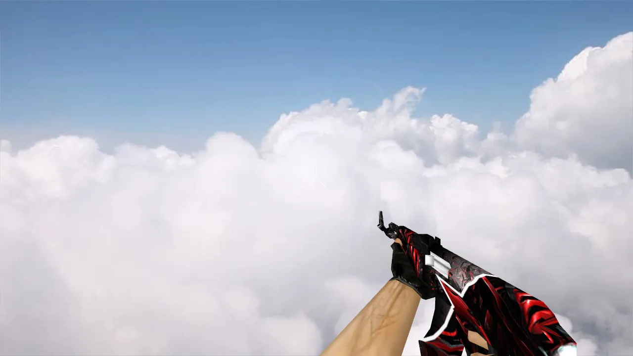 Скриншот Модель Default AK-47 Starladder v_ и p_ для CS 1.6: звуки, анимация осмотра, текстуры