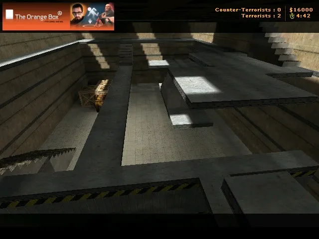 Скриншот  de_construct для CS 1.6: точки, тактика за Т и КТ, .nav и оптимизация wpoly/epoly