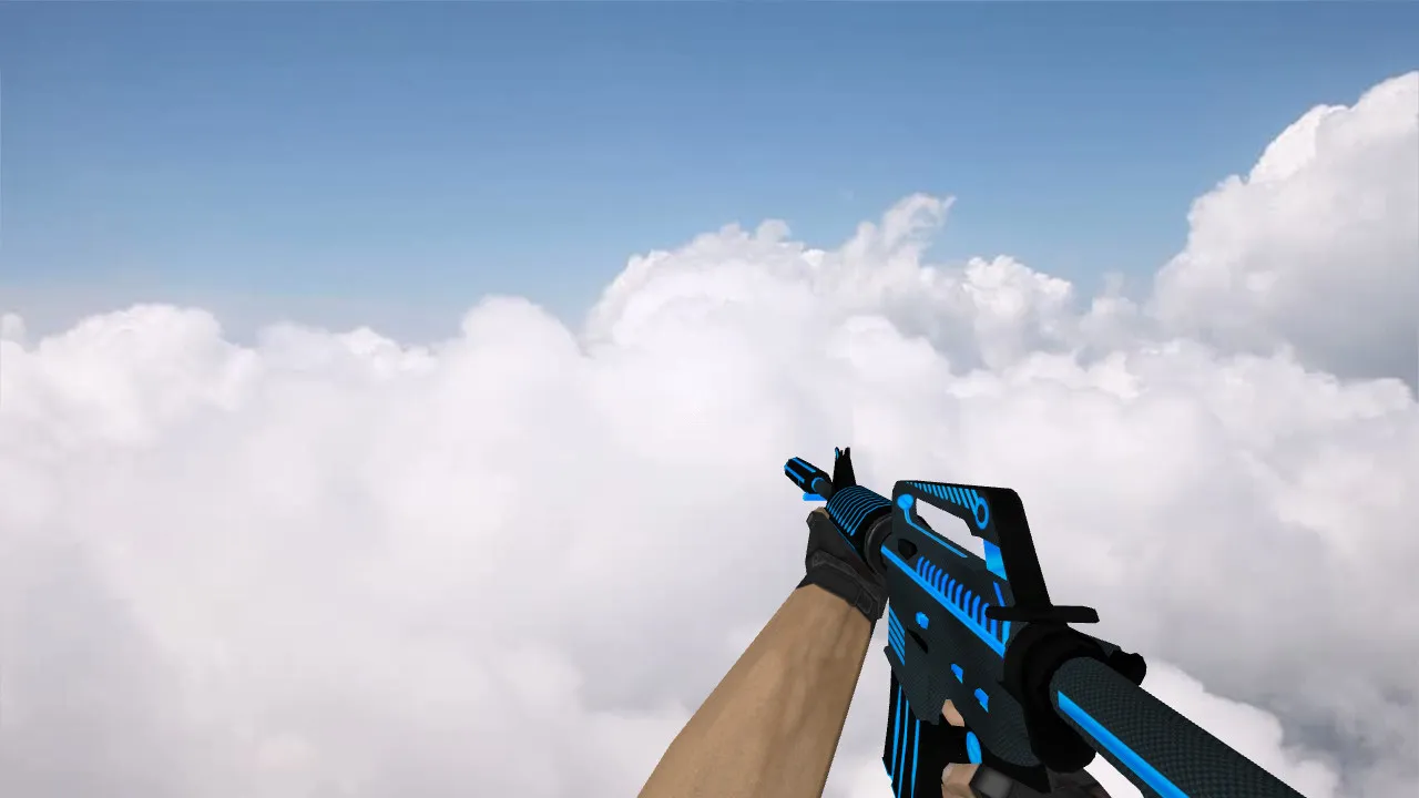 Скриншот Модель M4A1 Plasmax v_ и w_ для CS 1.6: звуки, анимация осмотра, качество текстур