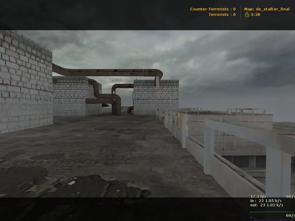Скриншот  Карта de_stalker_final для CS 1.6 - тактические возможности и детали
