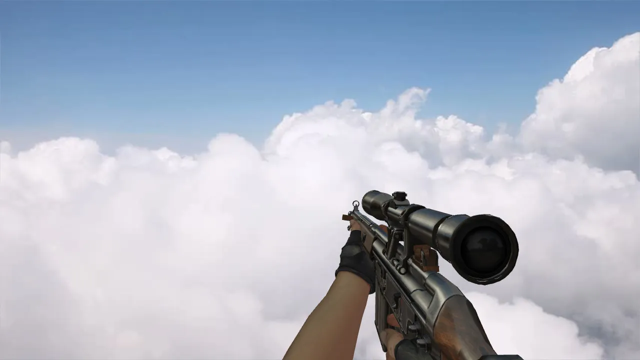 Скриншот Модель «G3SG1 Охотник» для CS 1.6 - качественные текстуры и анимация