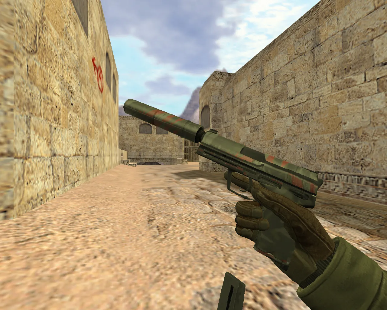 Скриншот Модель USP Кровавый тигр для CS 1.6 – высокая четкость и уникальность