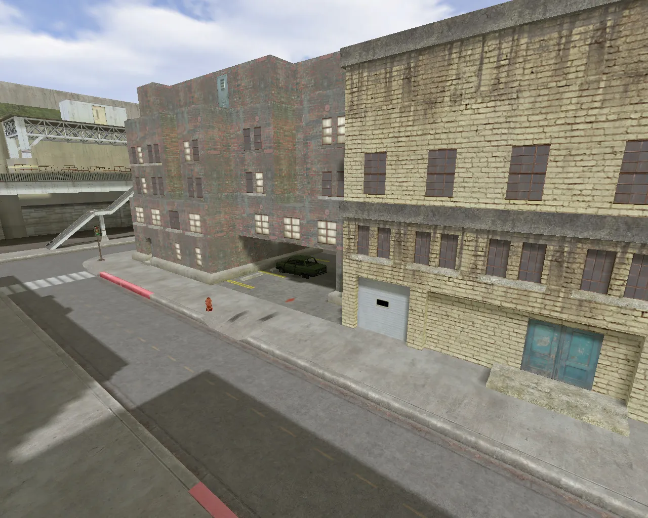 Скриншот  Карта cs_assault_hd для CS 1.6: HD-текстуры, баланс сторон, точки под CT/T и работа с .nav