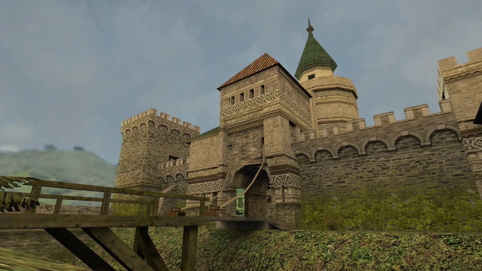 Скриншот  Карта fyde_kastle для CS 1.6 - Тактические возможности и особенности