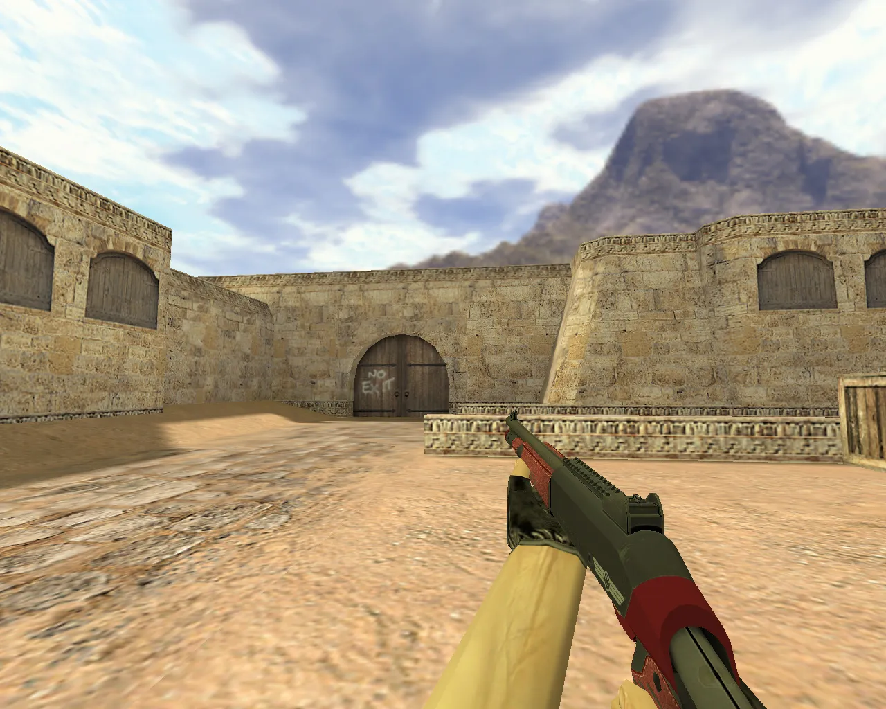 Скриншот Модель XM1014 Красная кожа для CS 1.6 - Оружие в игре