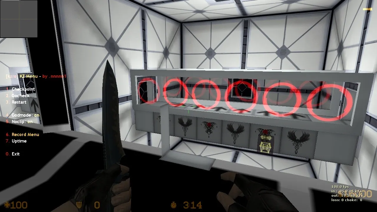 Скриншот  deathrun_cube для CS 1.6: тактика за Т и КТ, точки, .nav, оптимизация wpoly/epoly