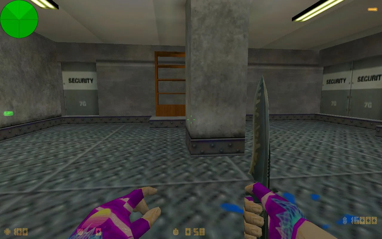 Скриншот  Карта de_crinks для CS 1.6: точки, маршруты, .nav для ботов, оптимизация wpoly/epoly