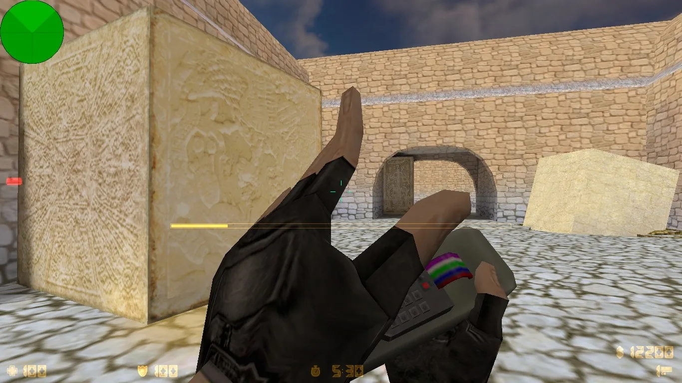 Скриншот  Карта de_aztecpp для CS 1.6: точки, раунды, .nav, оптимизация и настройка под ботов