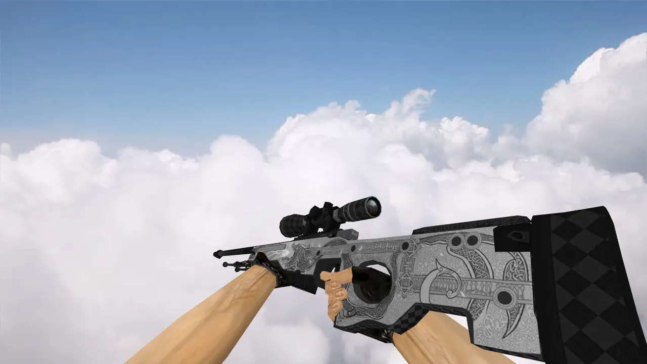 Скриншот Модель AWP Silver Dragon Lore для CS 1.6 – Уникальный скин