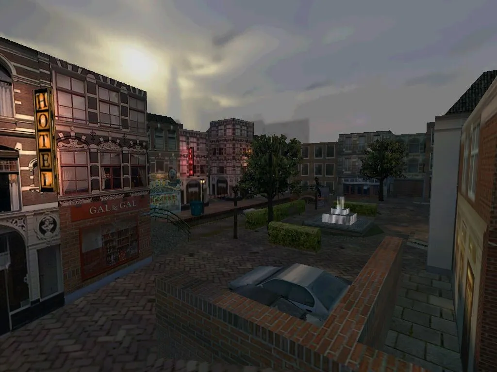 Скриншот de_downtown для CS 1.6: установка карты, .nav для ботов, оптимизация и настройки сервера