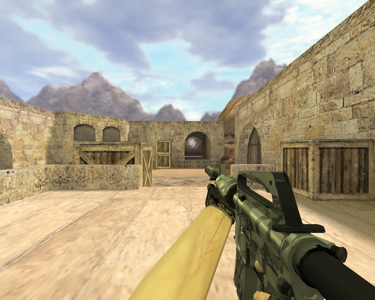 Скриншот Модель v_m4a1 «М4А1 Темная вода» для CS 1.6: p_ и w_ модели, звуки и анимация осмотра