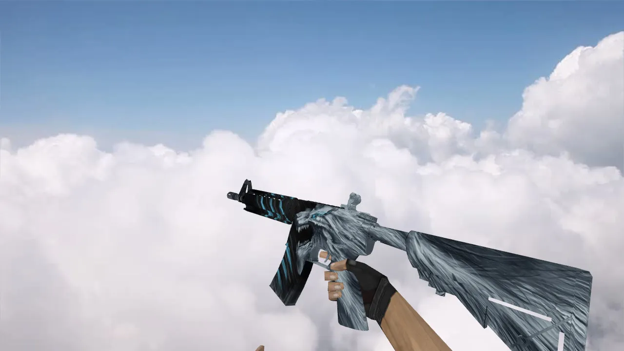 Скриншот Модель v_ / p_ / w_ M4A4 Snowstorm для CS 1.6: звуки, анимация осмотра, текстуры