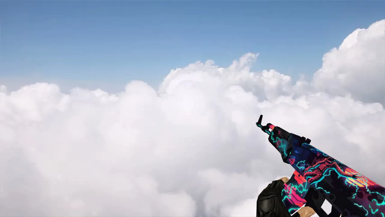 Скриншот Модель v_ «Стандартный АК-47 Астронавт» для CS 1.6: p_ и w_, звук, анимация осмотра, текстуры, качество модели