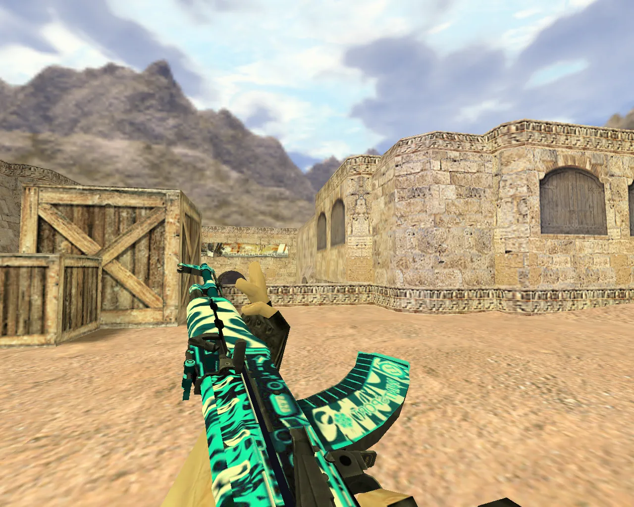 Скриншот Модель АК-47 Снежный вихрь для CS 1.6 – улучшенная версия