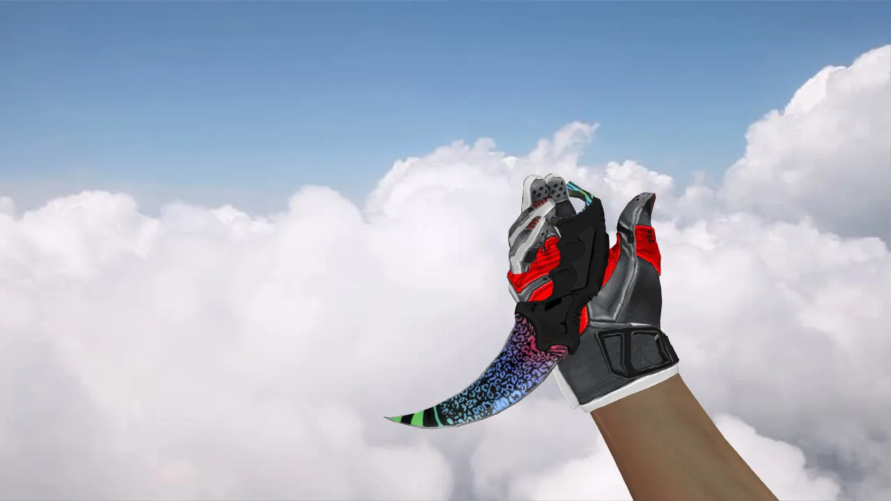 Скриншот Модель ножа v_ karambit «Superfurry» (CS 1.6): p_ и w_ модели, звуки, анимация осмотра