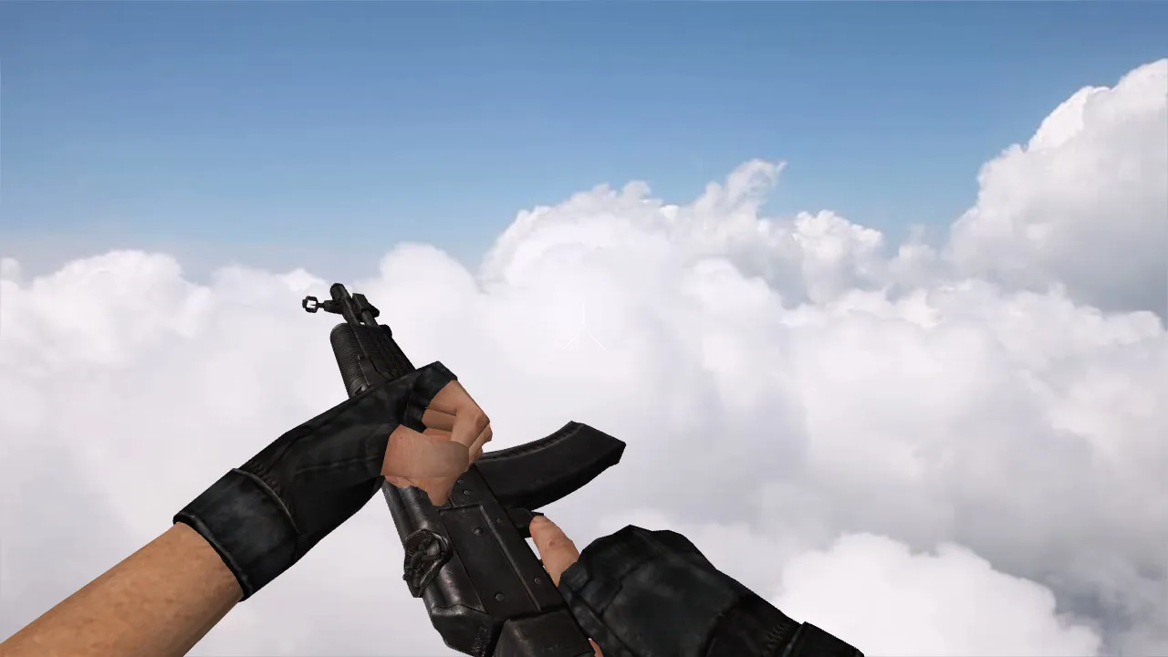 Скриншот  Модель v_ / p_ / w_ «AN94 Abakan» для CS 1.6: звуки, анимация осмотра, качество текстур