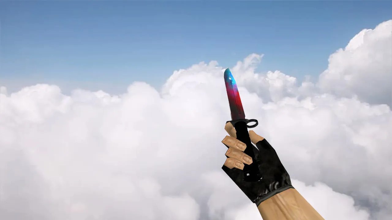 Скриншот Модель ножа «Bayonet Prohibition» для CS 1.6: v_, p_, w_ модели, звук, анимация осмотра и качество текстур