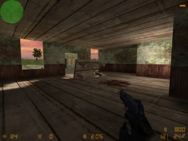 Скриншот  Карта de_carentan для CS 1.6: тактики за CT и T, точки контроля, оптимизация wpoly/epoly, .nav для ботов