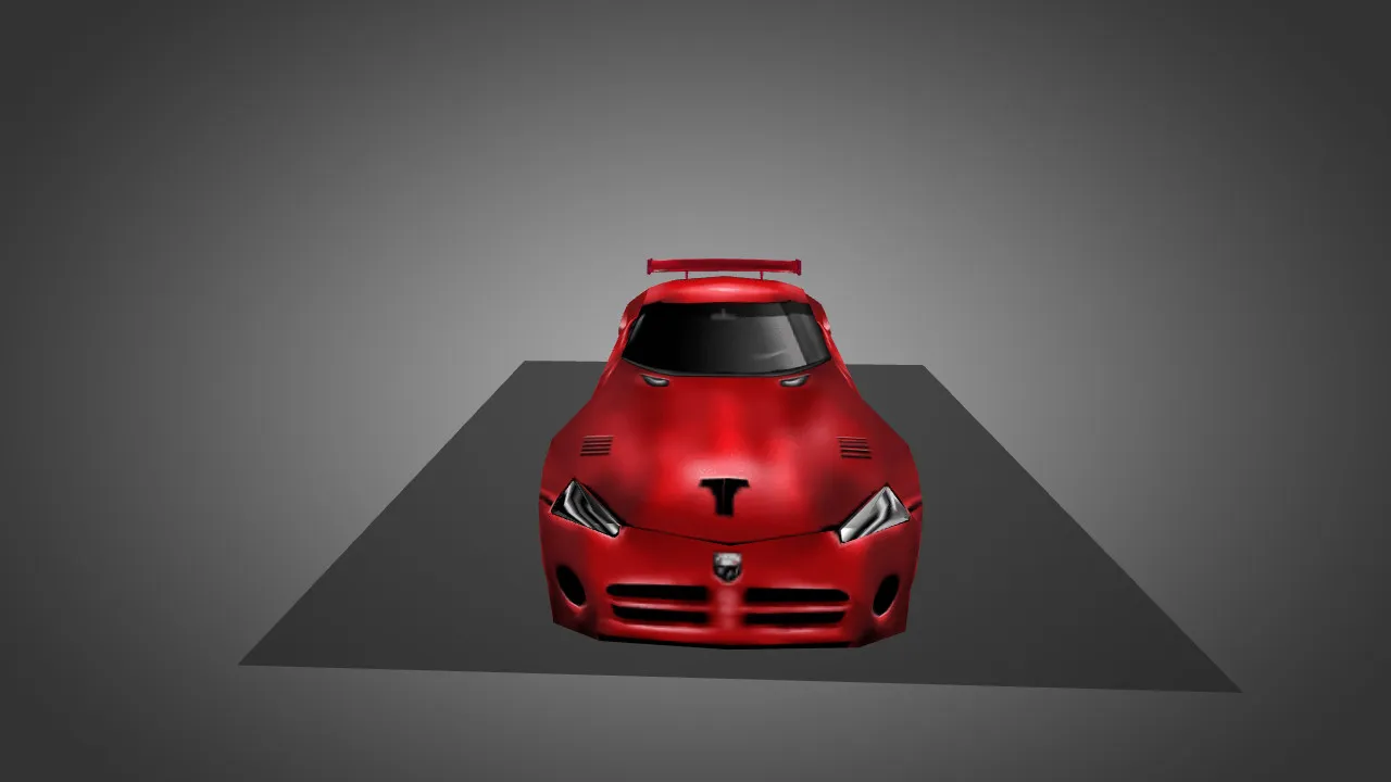 Скриншот Модель «Dodge Viper Red» для CS 1.6 - Уникальный скин для игроков