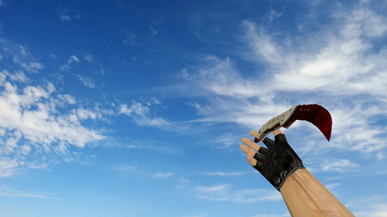 Скриншот Модель ножа «Talon Doppler Ruby» v_ для CS 1.6: звуки, анимация осмотра, качество текстур