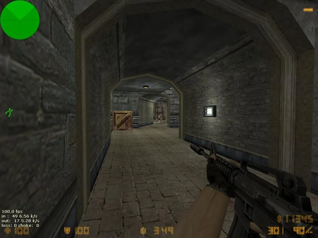 Скриншот  Карта concord_redone для CS 1.6: баланс сторон, точки для плантов, .nav для ботов и оптимизация wpoly/epoly