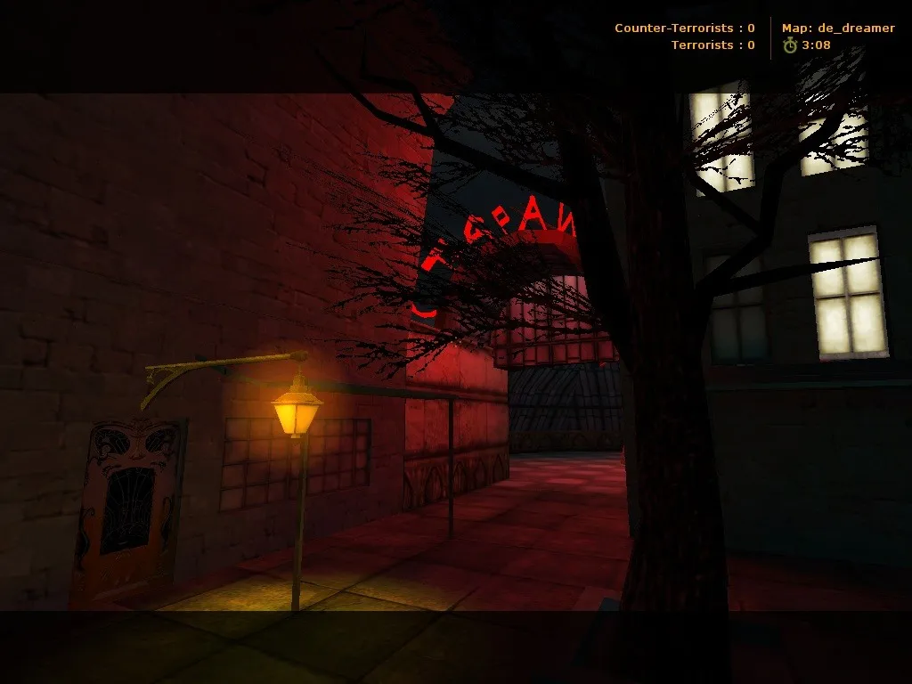 Скриншот  de_dreamer для CS 1.6: обзор карты, точки, тактика за CT и T, .nav для ботов, оптимизация