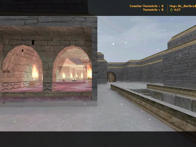 Скриншот Карта de_dusticed для CS 1.6: тактика за Т и КТ, точки, .nav для ботов и оптимизация