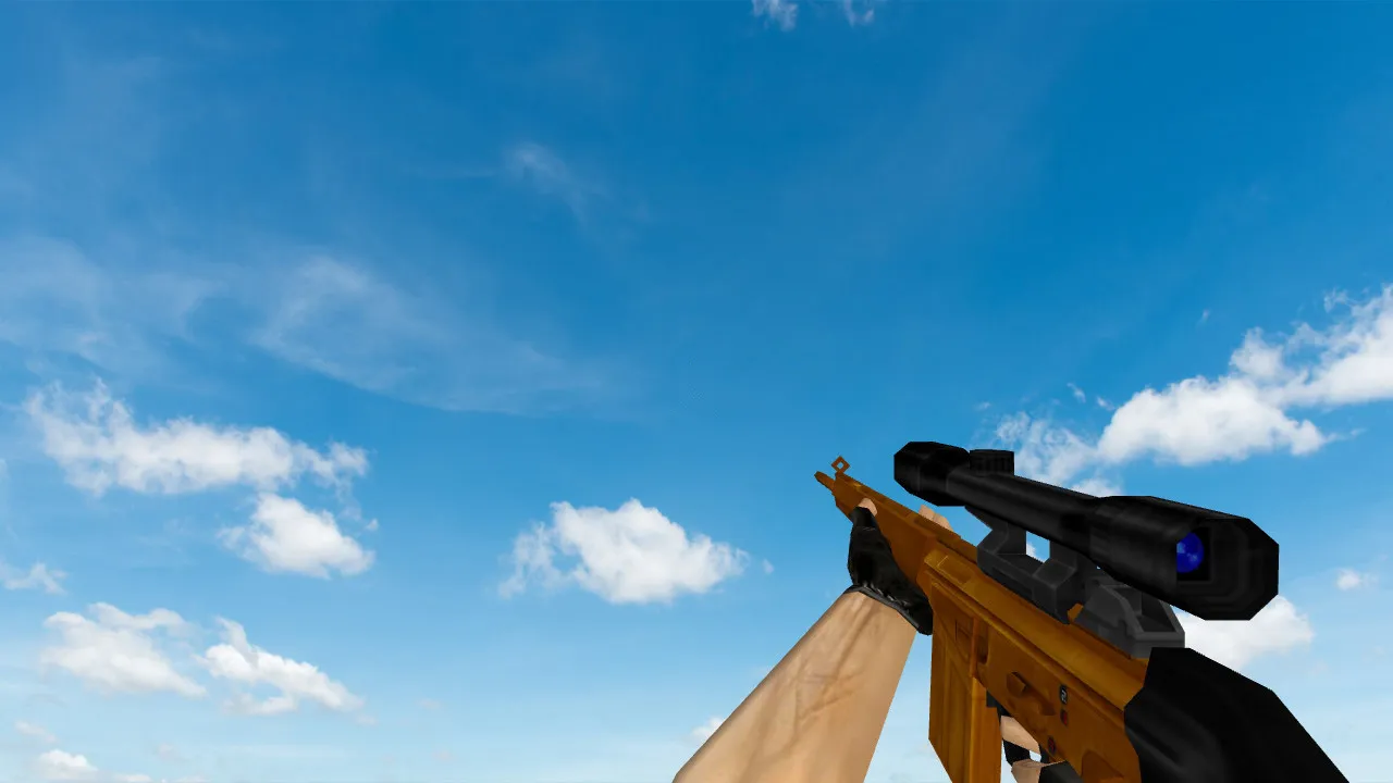 Скриншот  Пак моделей оружия «Gold Weapons Pack V3» для CS 1.6: v_ p_ w_ модели, звуки, анимация осмотра