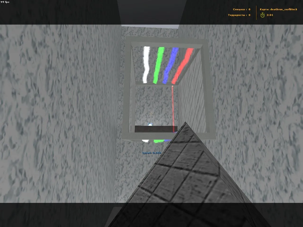 Скриншот  deathrun_surfblock для CS 1.6: карта deathrun с блоками, прыжками и бот-навом для практики