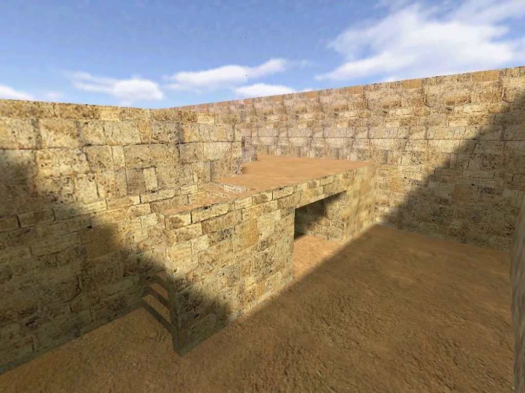 Скриншот  Карта de_quickdust для Counter-Strike 1.6: тактика и детали