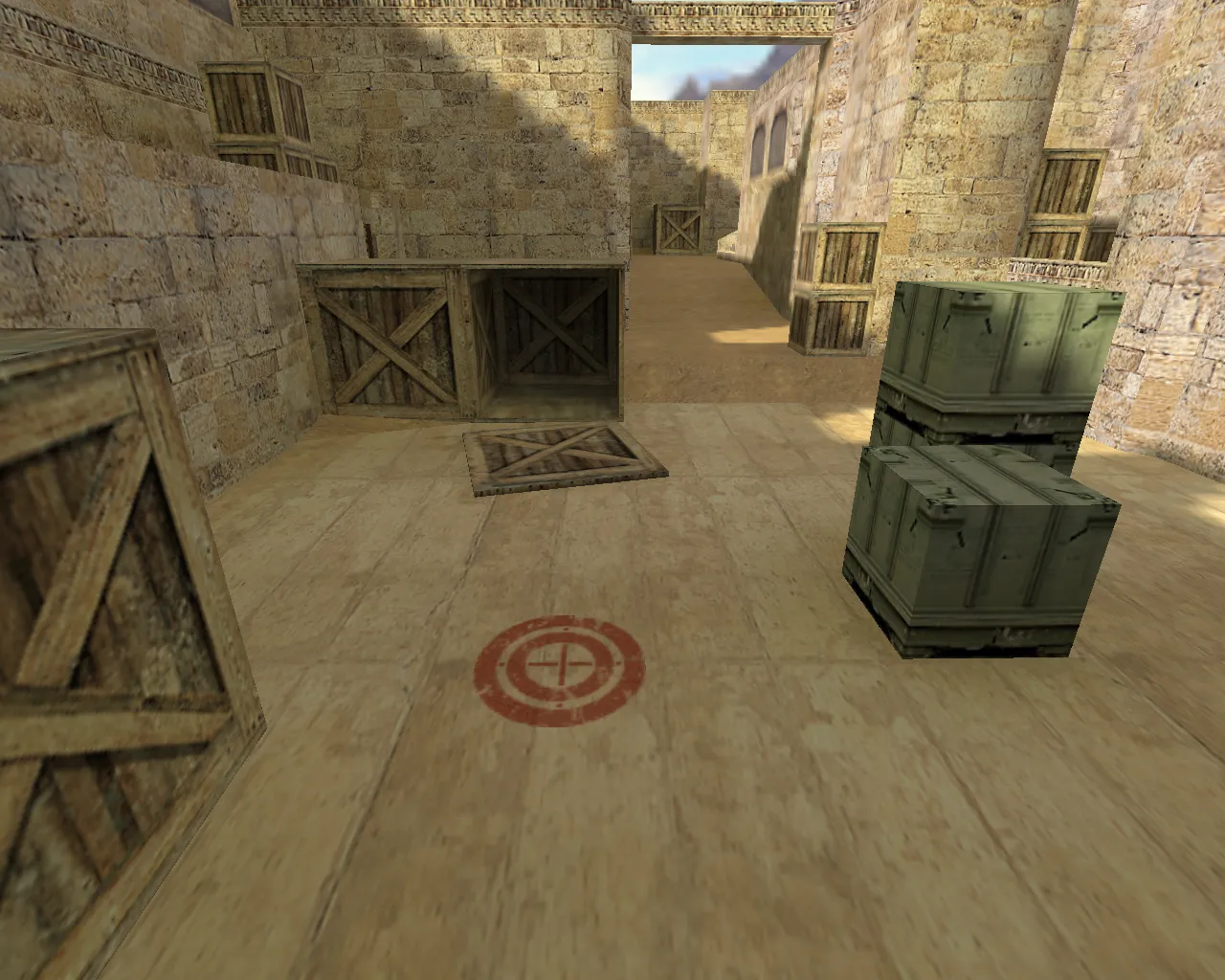 Скриншот de_barcelona карта для CS 1.6: баланс сторон, точки, .nav для ботов и оптимизация wpoly/epoly