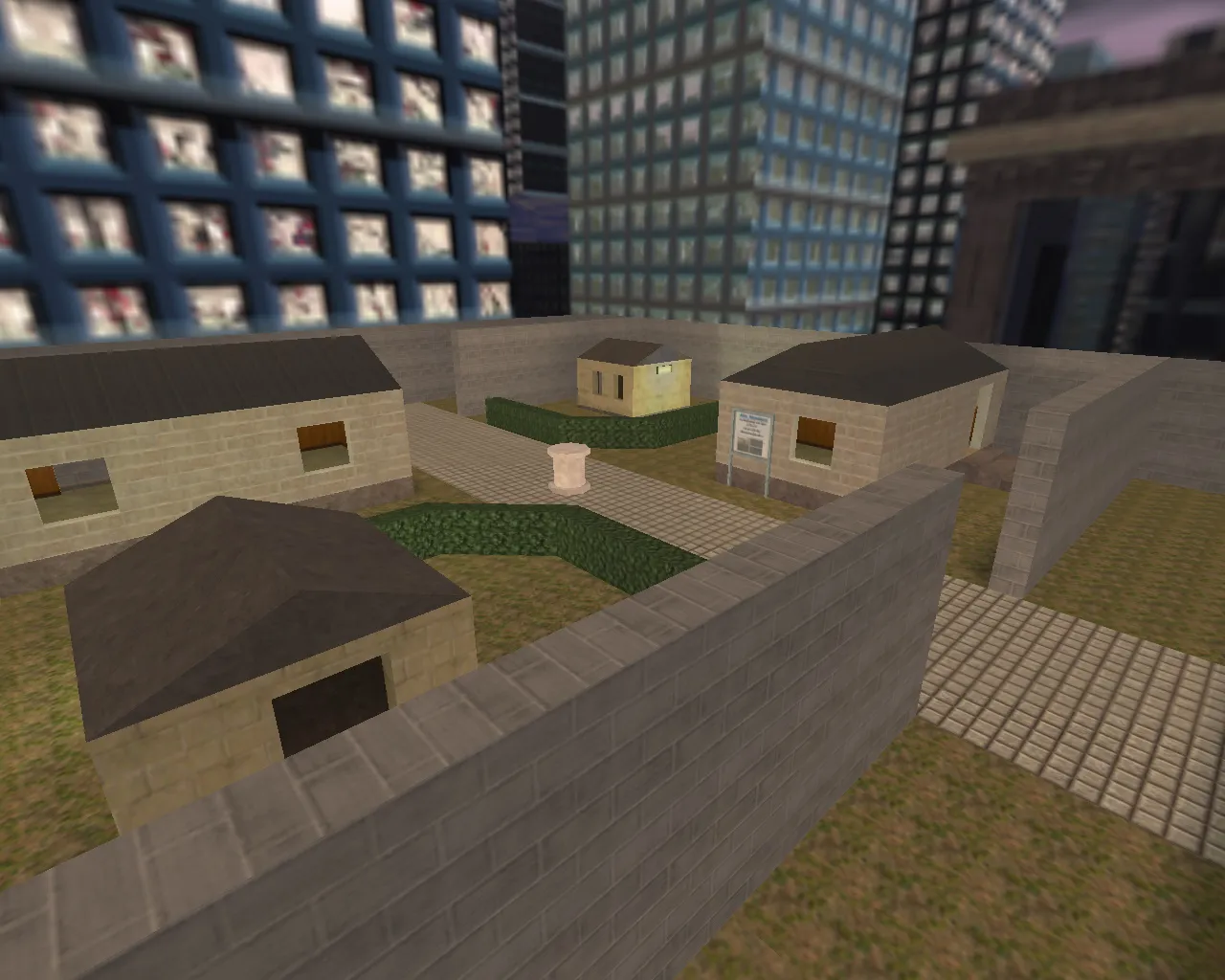 Скриншот  aim_mansion2 для CS 1.6: тренировка аима, точки для спота, файлы карты и запуск без риска