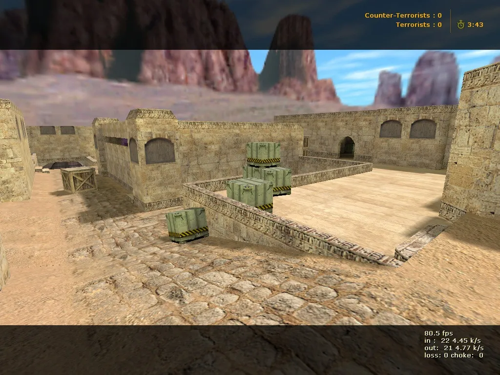 Скриншот  de_dust2_cv — DE карта для CS 1.6: точки, маршруты, .nav для ботов и оптимизация wpoly/epoly