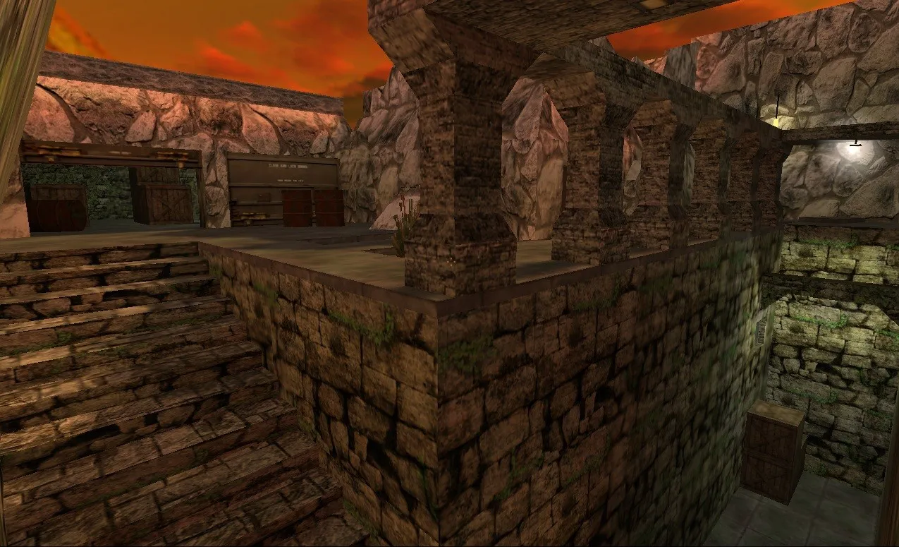 Скриншот  Карта de_secret_stone для CS 1.6: оптимизация и тактика