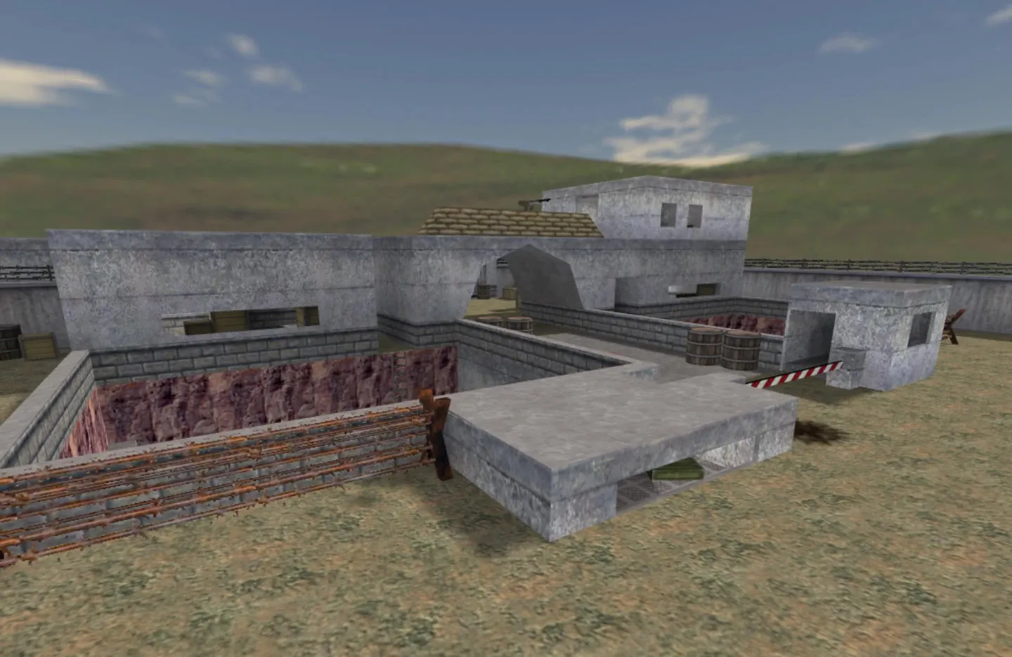 Скриншот  de_amca карта для CS 1.6: баланс сторон, тактика, точки, .nav и оптимизация wpoly/epoly